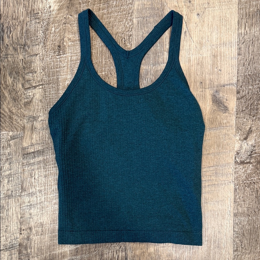CRZ Yoga Teal Racerback Tank Top
